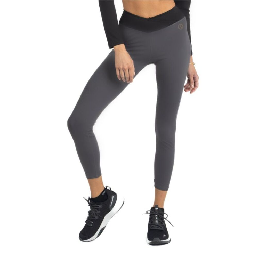 Alisha V Waistline Colorblock Legging in Black